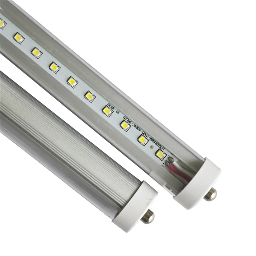 Free Shipping single pin LED Tube Light 1200mm 1500mm 18W  22W milky  cover and transparent  cover  3 years warranty