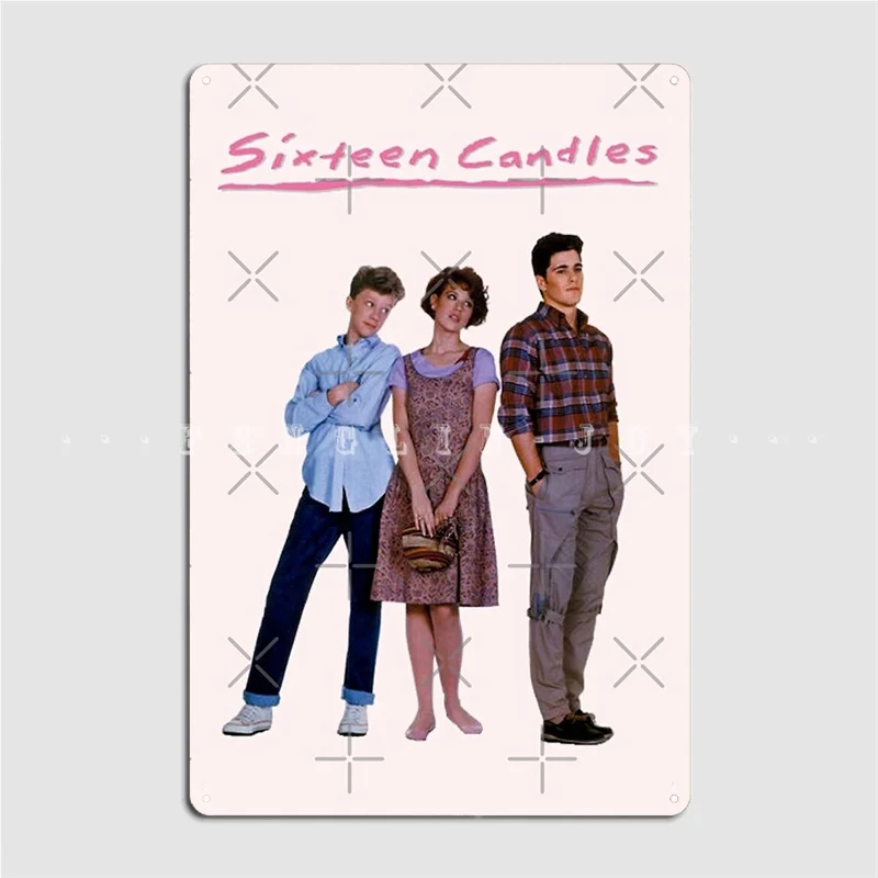 Sixteen Candles Metal Plaque Poster Cinema Living Room Wall Classic Garage Decoration Tin Sign Posters