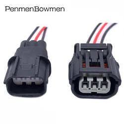 1 Set 3 Pin Car Ignition Coil Small Lamp Electrical Cable Connectors Female Male Wire Harness Plug for 6188-4775 6189-7037