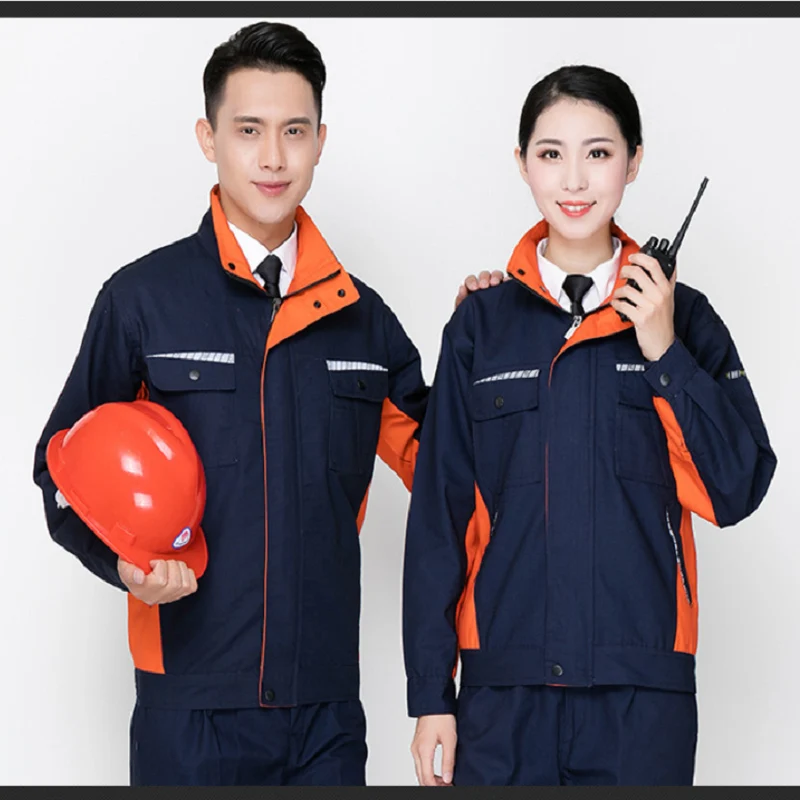 Autumn Winter Working Uniforms Thicken Wear-resistant Welding Suits Labor Mechanical Auto Repair Factory Engineering Coveralls