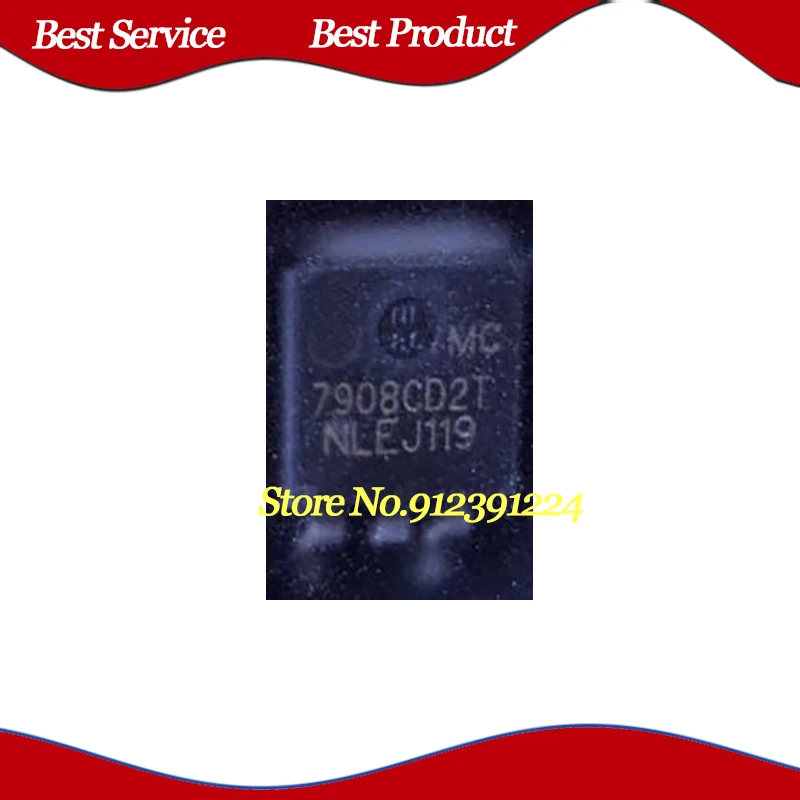 7908CD2T TO263 MC7908CD2TR4 20ชิ้น/ล็อตของใหม่และของแท้
