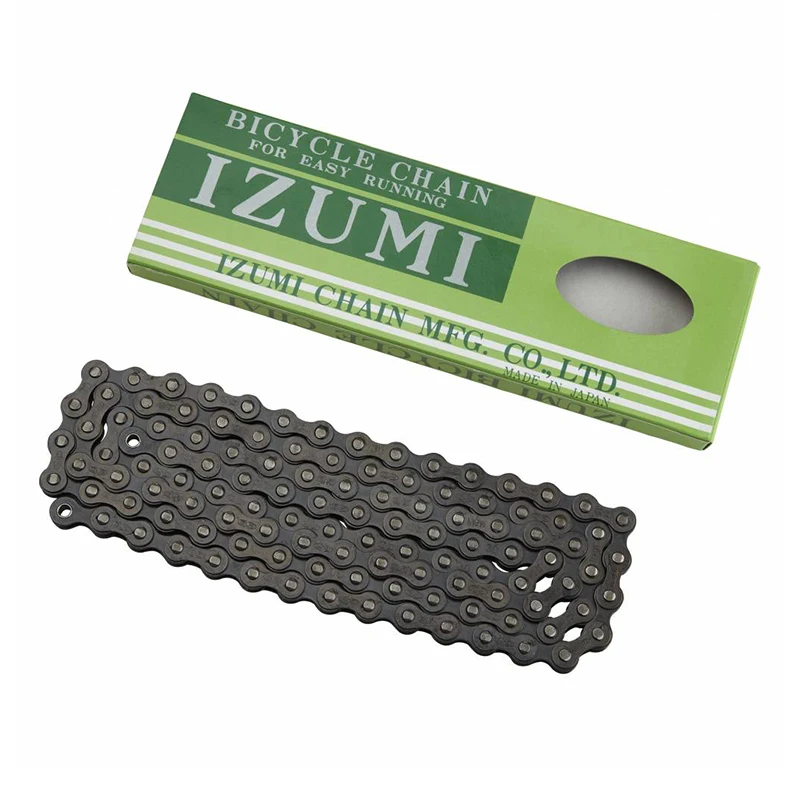 Japan Izumi Fietskettingbaan Enkele Ketting 100l Fix Gear Speed Chain Racefiets Kettingen 410 Serie 100 Schakels Met 5 Kleuren