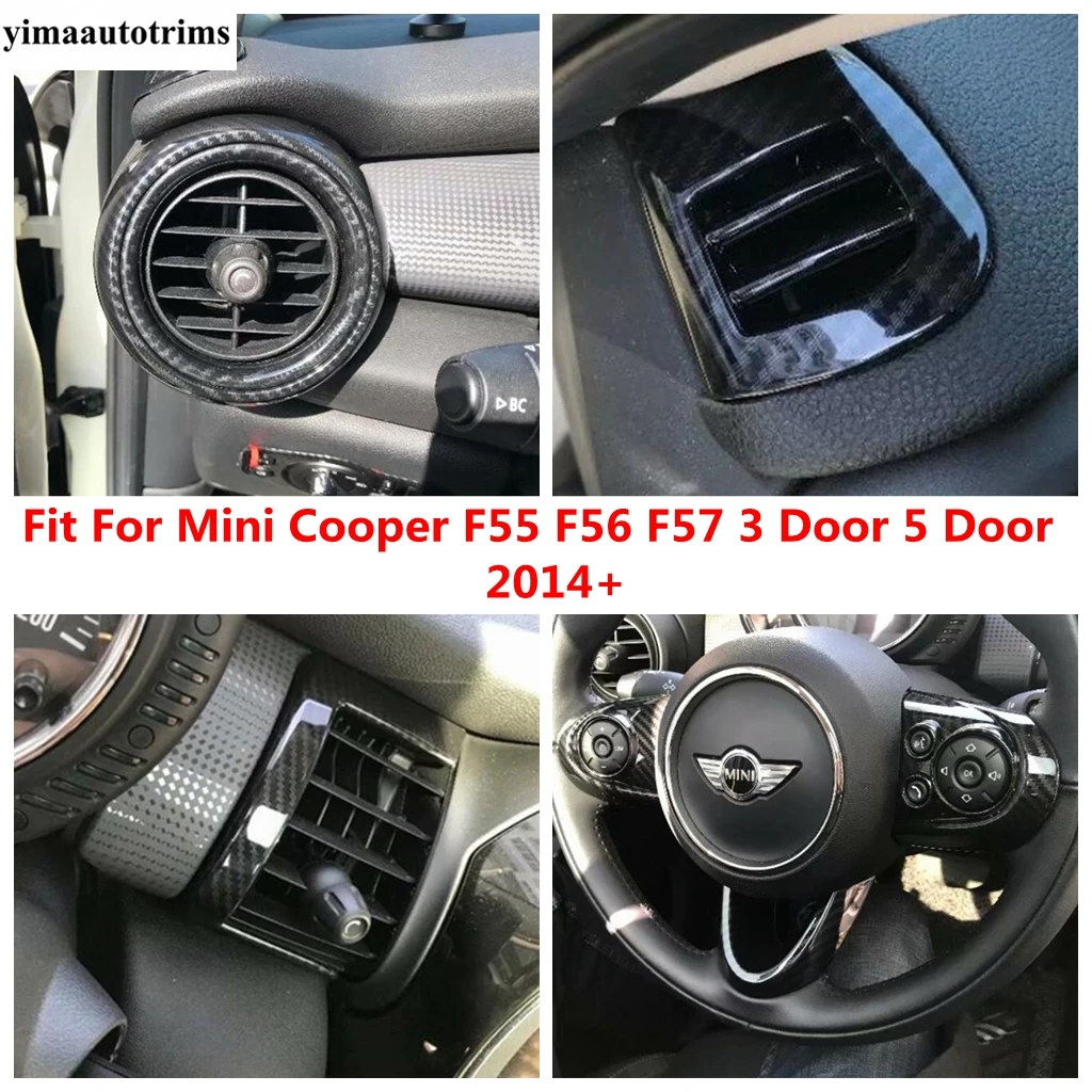 

Dashboard Air AC Vent Outlet Steering Wheel Frame Cover Trim Accessories For Mini Cooper F55 F56 F57 3 Door 5 Door 2014 - 2019