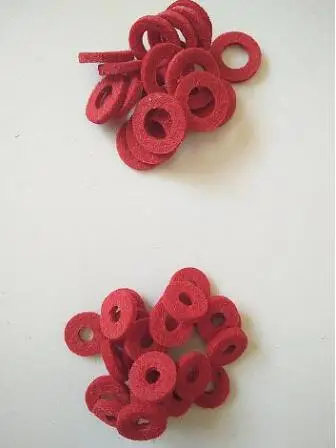 Juego de piezas de reparación de accesorios de trompeta, arandela de fieltro de lana de colores, 90 juegos