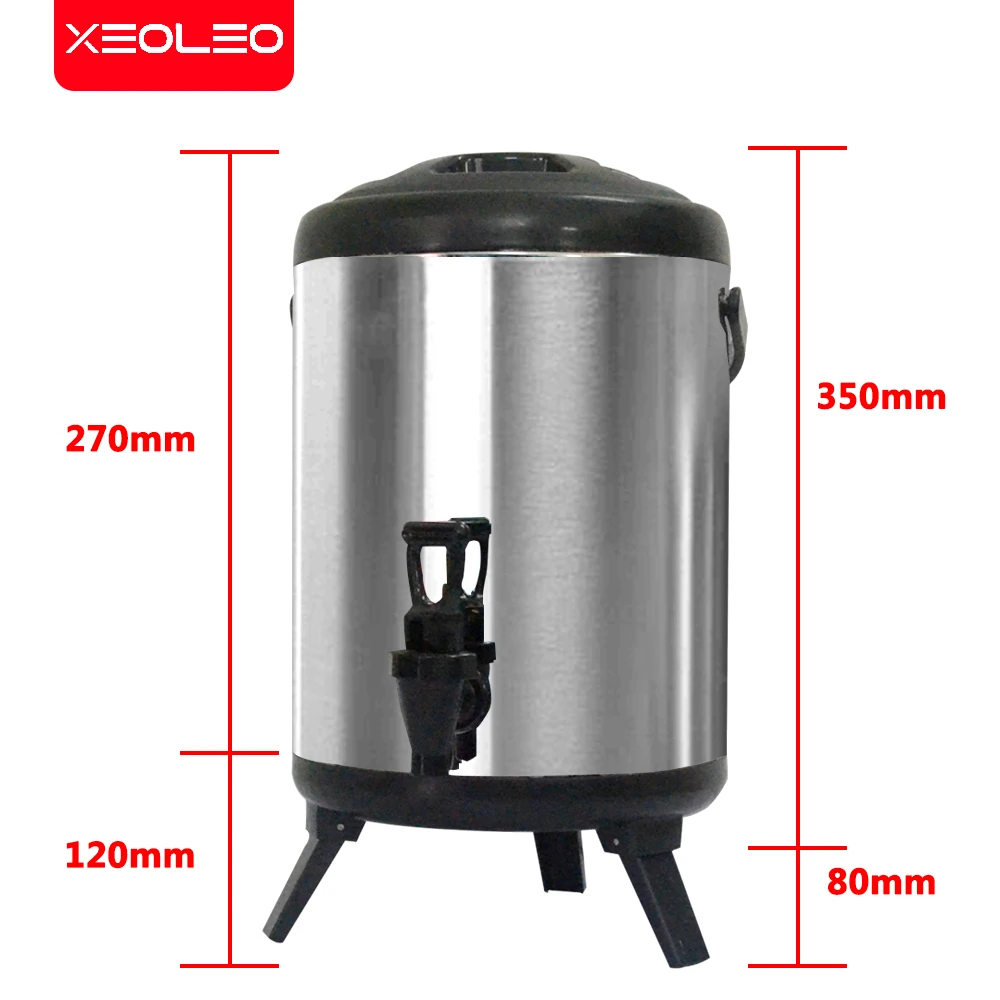 XEOLEO Bubble tea Buckets 8L Stainless steel Insulation barrel keep Temperature from -30 to 150 degree for about 4 hours 4 Color