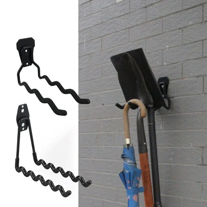 Wave Garage Hooks Hangers Utility Storage Steel Heavy Duty for Organizing Bikes, Garden Tools, Power Tools