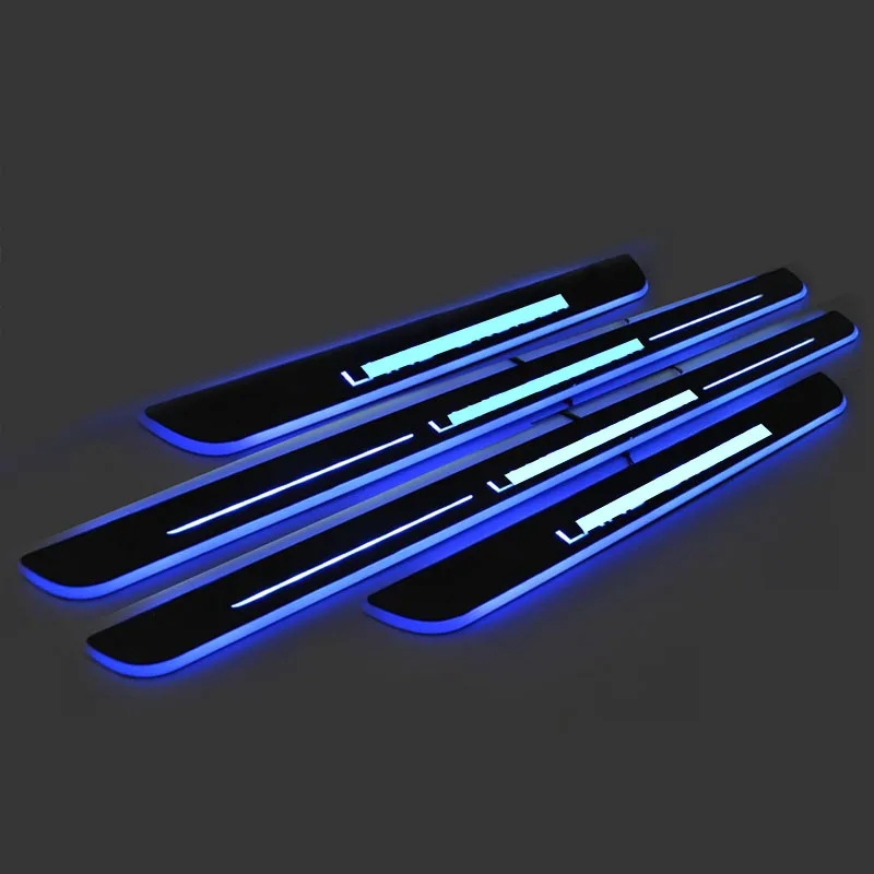 4pcs BRILLENT LED scuff plate door sills fit for Land Cruiser  2012-2019 CAR styling  accessories