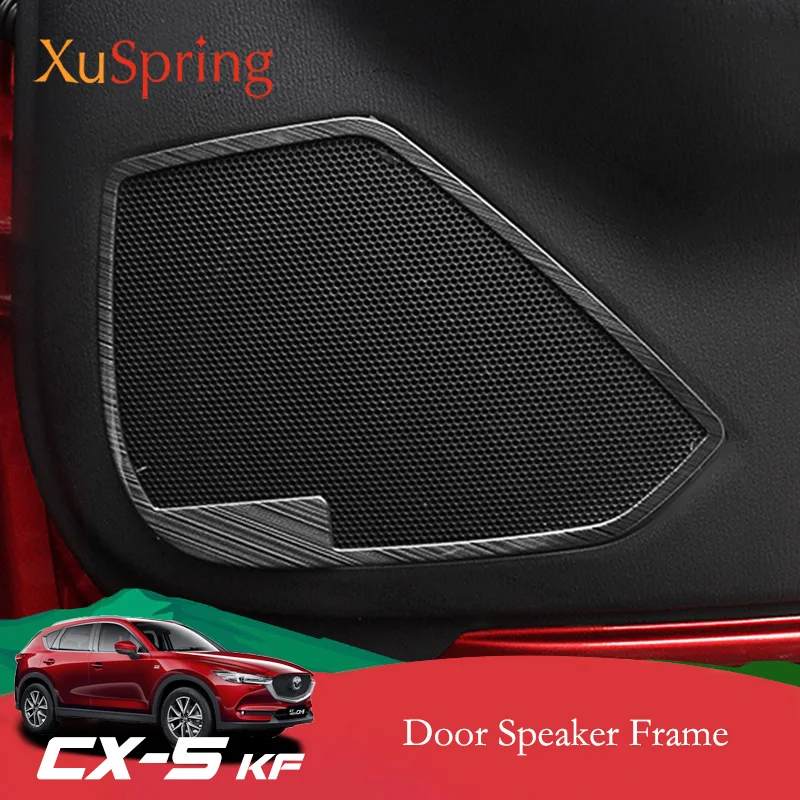 

Door Speaker Sound Equip Trim Garnish Frame Ring Bezel Cover Sticker Strips For mazda cx-5 cx5 2017-2020 2021 2022 2023 2024 KF