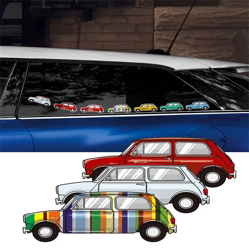 

Модификация экстерьера автомобиля Ретро Стайлинг Наклейка на окно автомобиля для MINI COOPER S JCW F54 F55 F56 F60 R55 R56 R60 Приклеивание царапин