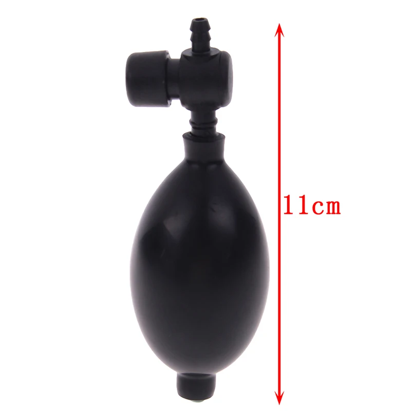 1pc Black Medical Sphygmomanometer Tonometer Ball Replacement Manual Inflation Blood Pressure Latex Bulb With Air Release