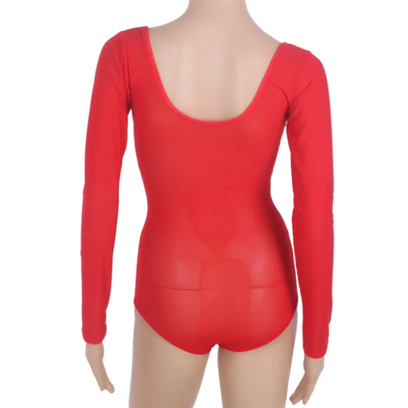 Giá Rẻ Một Trong Suốt Múa Bụng Ngọn Gai Gợi Cảm Leotard Tay Dài Da Trắng Đen Các Loại Màu Sắc Miễn Phí Vận Chuyển