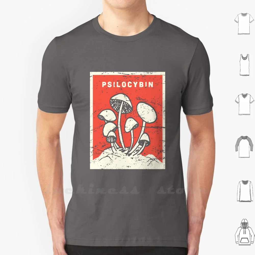 Psilocybin Shrooms - Magic Mushrooms T Shirt Cotton Men Women Teenage Psilocybin Psilocin Psilocybe Cubensis Cubensis