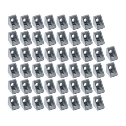 2020 Slot 6 Corner Angle L Brackets Connector Fasten connector Aluminum Profile Accessorie Pack of 50