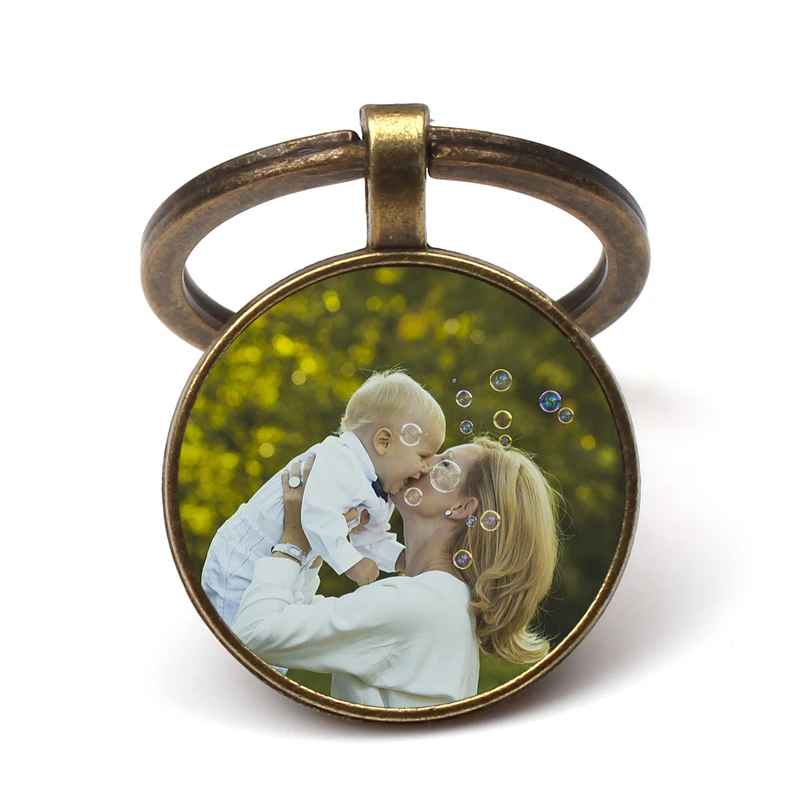 Private order Personality mother's Keychain picture customization Baby Child Dad Sisters Handmade Family Key Rings Holder Gifts