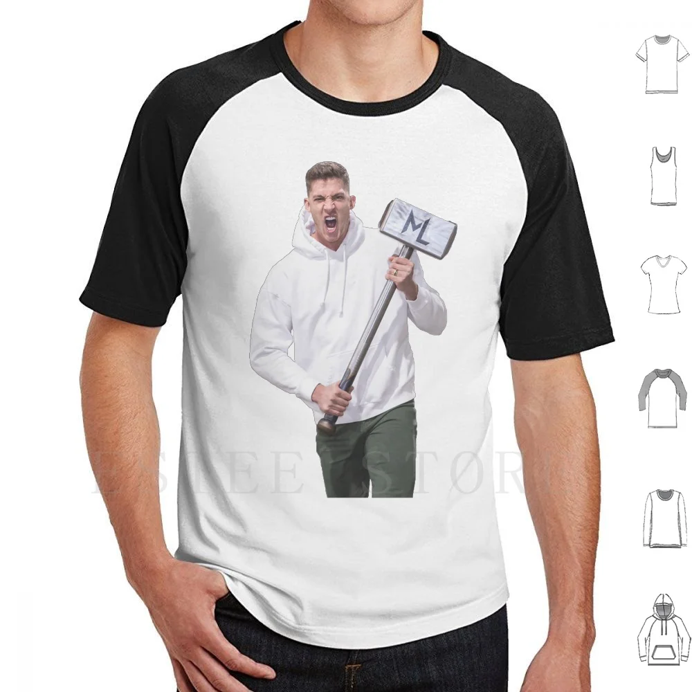 T-shirt imprimé en coton Meyers " Hammer " Leonard, blazer des Portland Trailblazers, blazer de basket-ball, Meyers Myers Leonard Legend