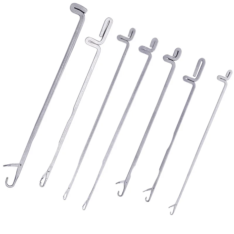 7PCS 7 Size Latch Needles Crochet Hook Knitting Tools Bearded Hooked Needles Hand CraftsTools Supplies DIY Accessories