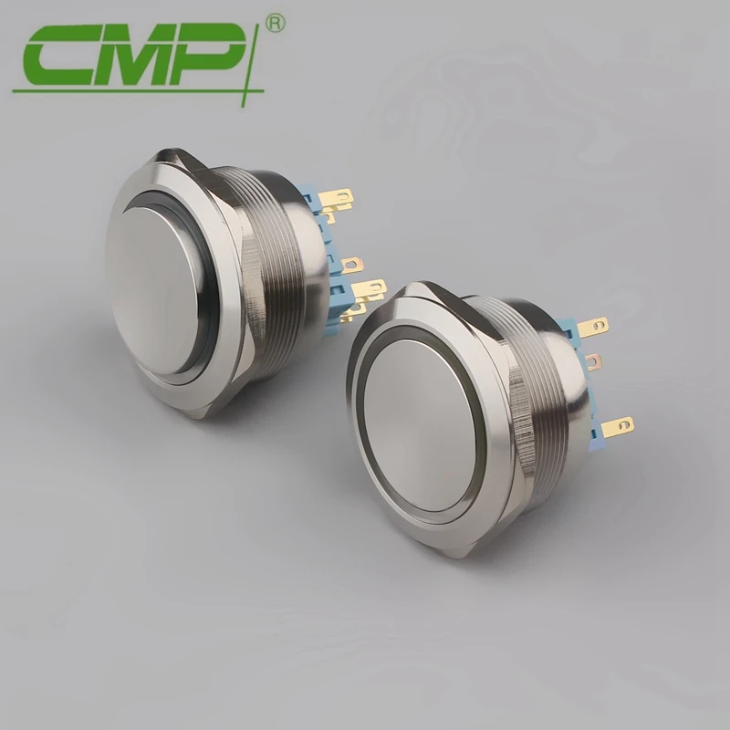 

2NO2NC 40 мм антивандальный кнопочный переключатель с фиксацией