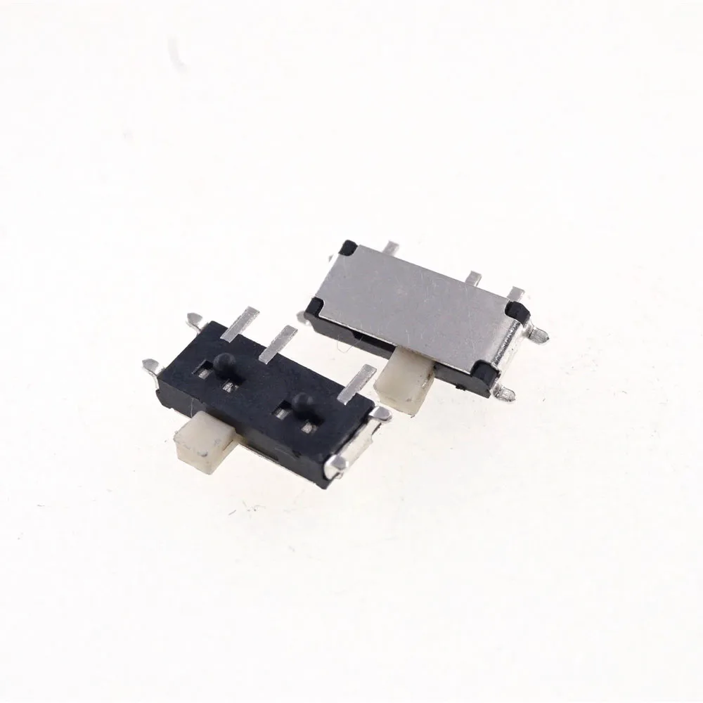 10 Pcs Miniature Slide Switch 7 Pin 1P2T SPDT ON-ON Right Angle SMT / SMD PCB Reflow Solder