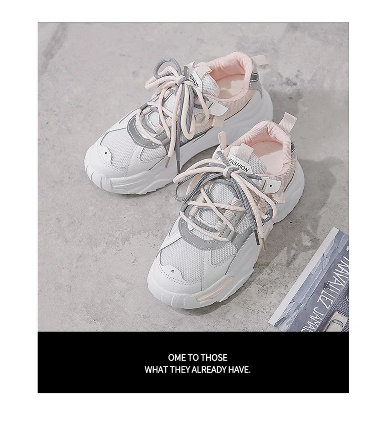 女性のためのファッショナブルな厚底靴,通気性のあるレース