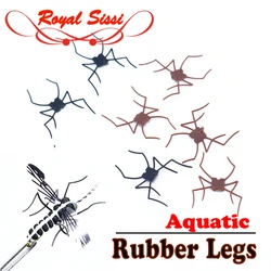 New developed 20pcs pack fly tying mosquitos ultra slim rubber legs aquatic insect fly fishing trout lure flies tying materials