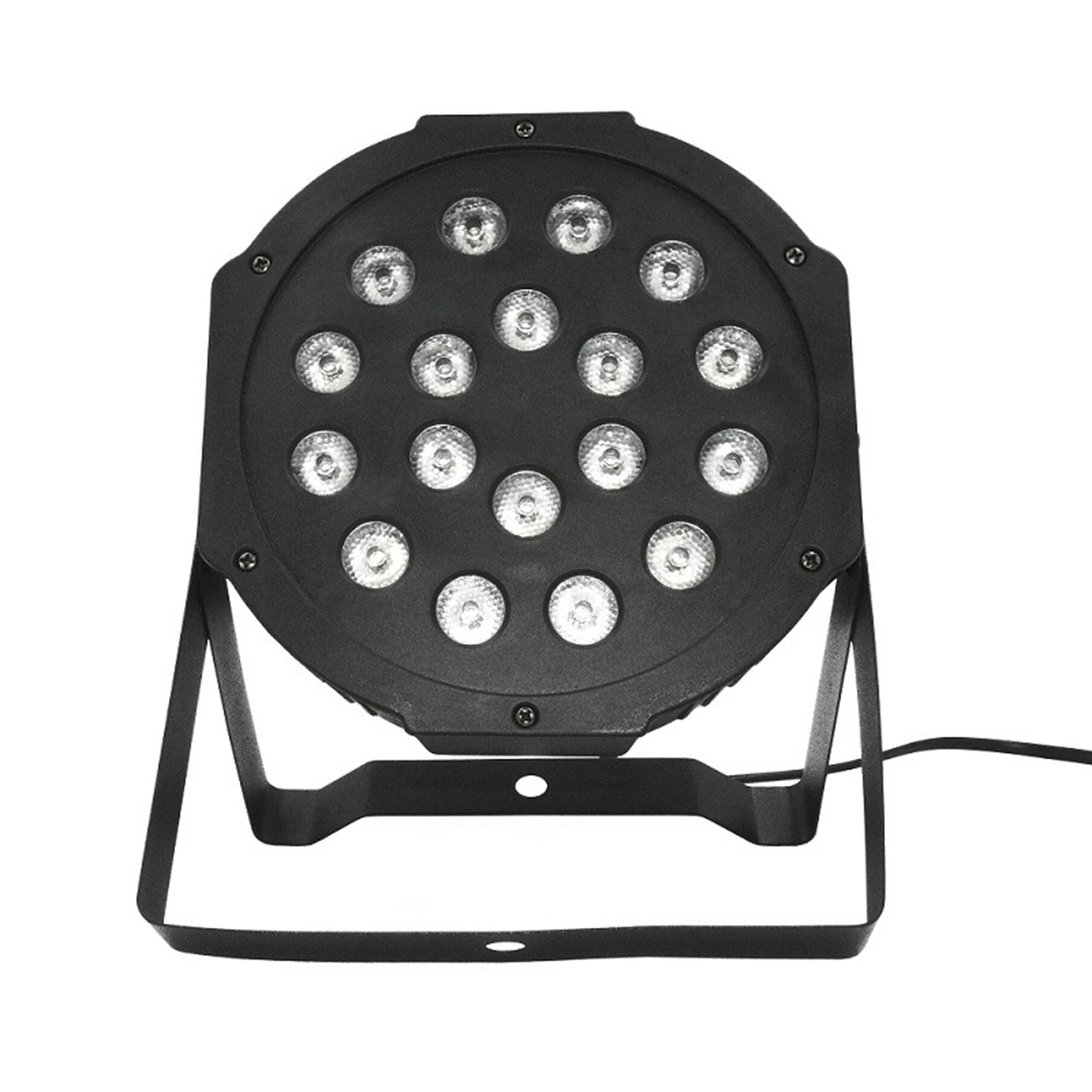 Hot Sale Led Flat Par Lights 18 Plastic Par Lights With DMX Sound Control Wedding Bar Dyeing Lights Effect Lights