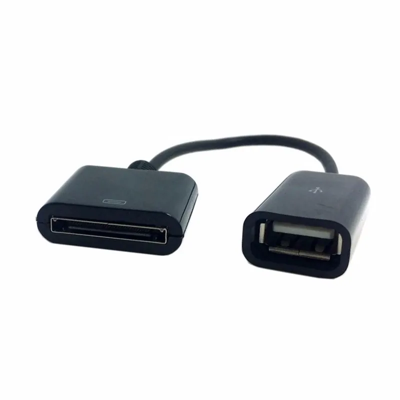 

cable 10cm Docking 30-pin Female to USB 2.0 Female Data Charge Short Cable Dock 30P Black cable