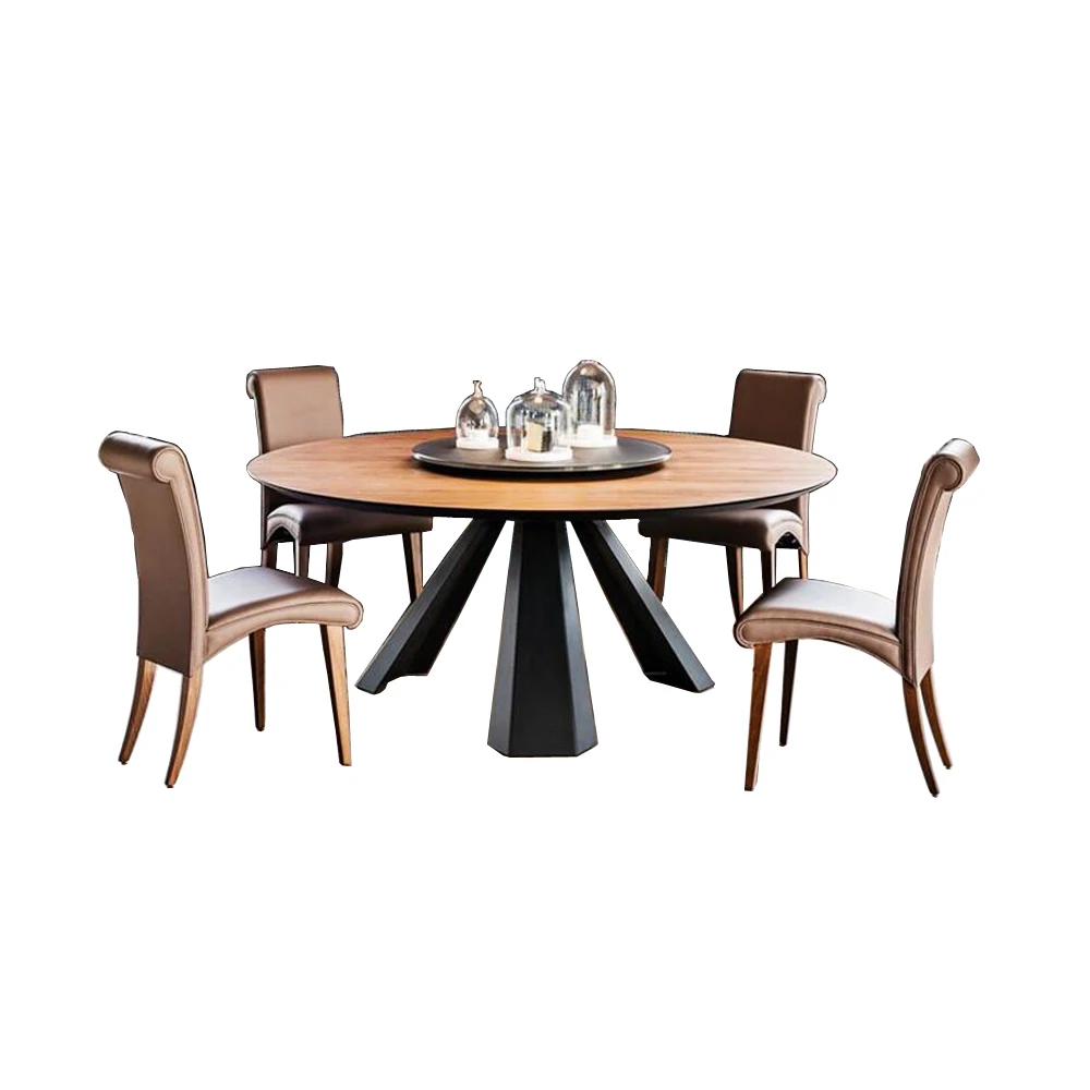 wooden dining table set comedor sillas de comedor стол обеденный mesa comedor muebles de madera + 4 chair стул кресло sillas