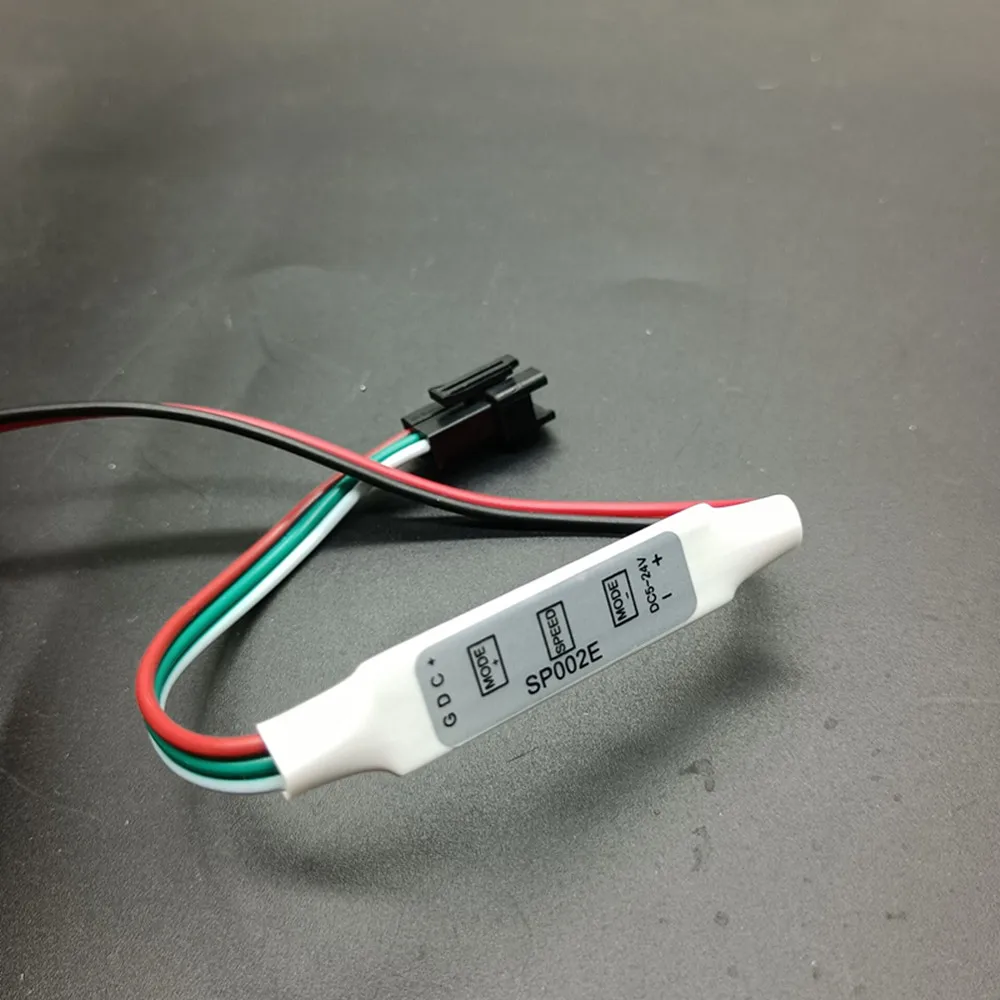 WS2812B WS2811 RGB Led Strip Controller USB/3Pin Snap-in JST Connector Mini 3 Keys For Pixel Light DC5V-24V