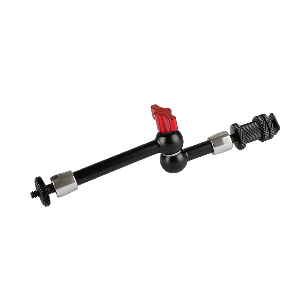 HDRIG تنوعا 9 "توضيح الذراع السحري مع الحذاء جبل 1/4"-20 أنثى برغي مزدوج الموضوع محول ل ميكروفون رصد