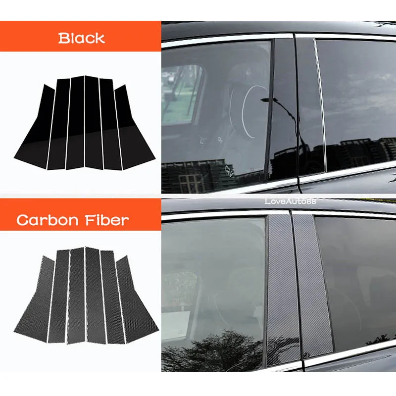 

Car Body Middle Column Side Cover Frame Sticker Exterior Accessories Window Frame for Honda CRV CR-V 2021 2019 2018 2017 2020