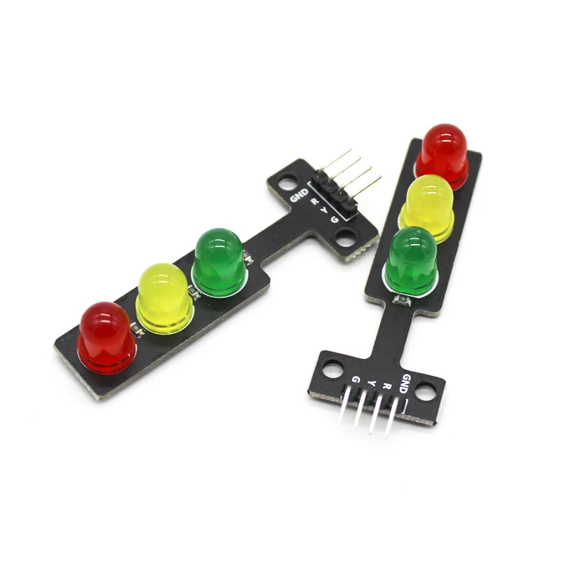 Mini 5V Traffic Light LED Display Module for Arduino Red Yellow Green 5mm LED RGB -Traffic Light for Traffic Light System Model