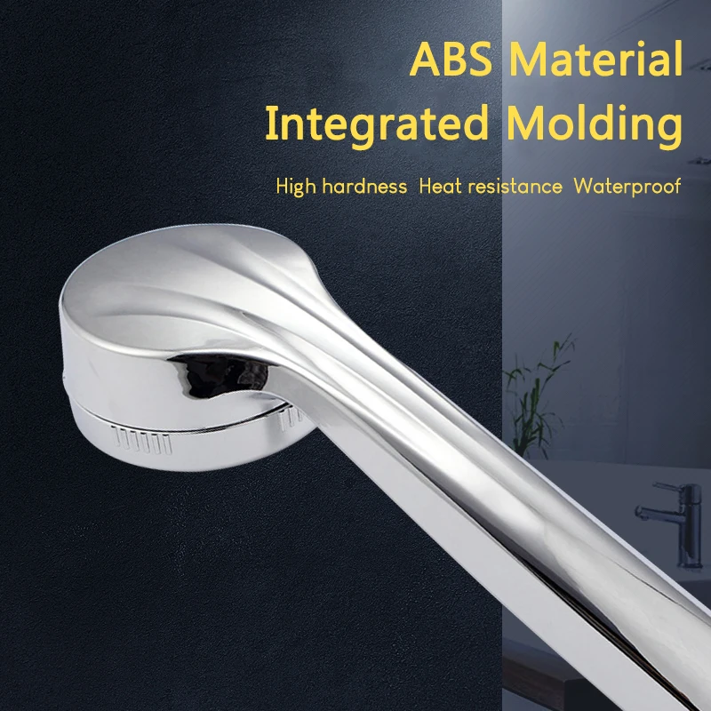 VEHHE Runde Chrom-überzogene Hand Dusche Kopf Hochdruck Bad Wasser-saving Dusche Set