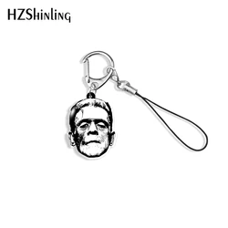 2020 New Cute Frankenstein Keychain Halloween Acrylic Keyring Handmade Resin Epoxy Jewelry Bag Holder Accessory