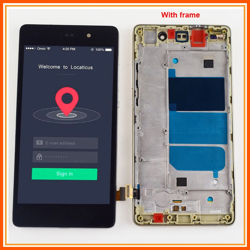 LCD For Huawei P8 Lite LCD Touch ALE L04 L21 LCD Display Screen Panel  + Touch Screen Digitizer Sensor Glass Assembly Frame