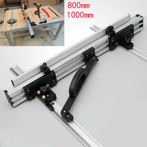 T-track sliding brackets for saw and woodworking toohr