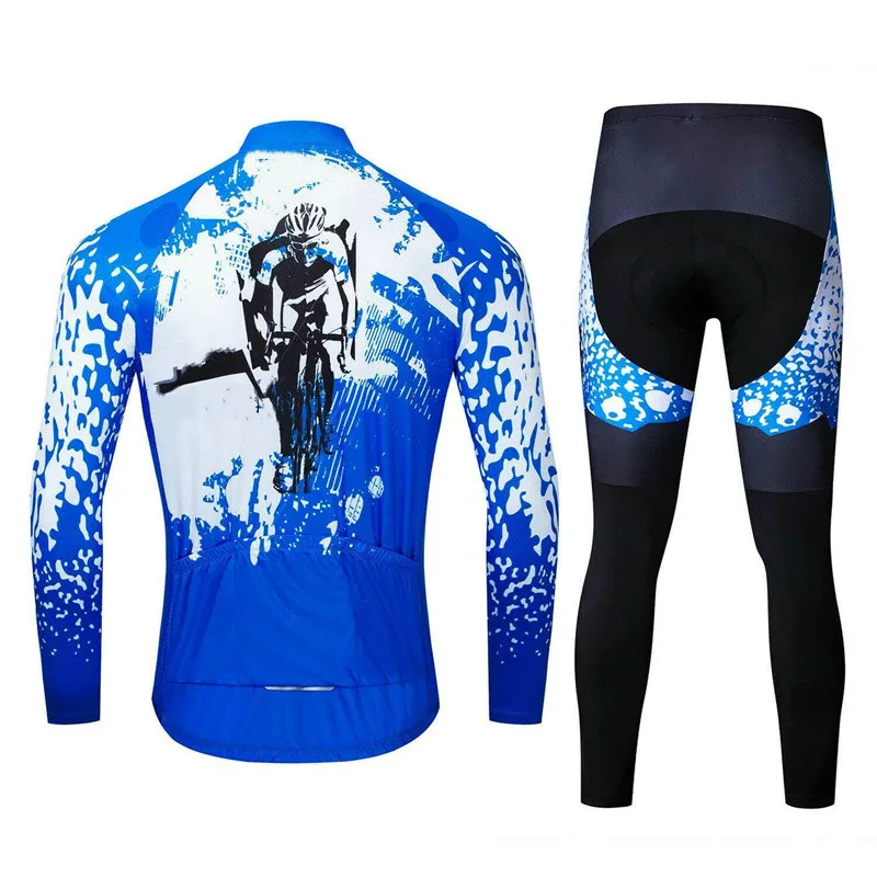 Long Sleeve Bike Jerseys With Pants For Men Latest Autumn Winter Cycling Sets Pro Team Racing Sportswear Bicycle Suits Uniform