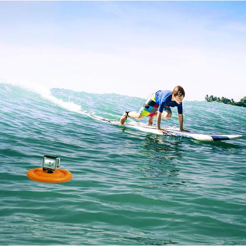 Float Floating Mount Adapter Buoyancy Disc Base For Gopro Hero 8 7 6 5 4 Xiaomi Yi 4K SJCAM Dji Osmo Action Camera Accessories