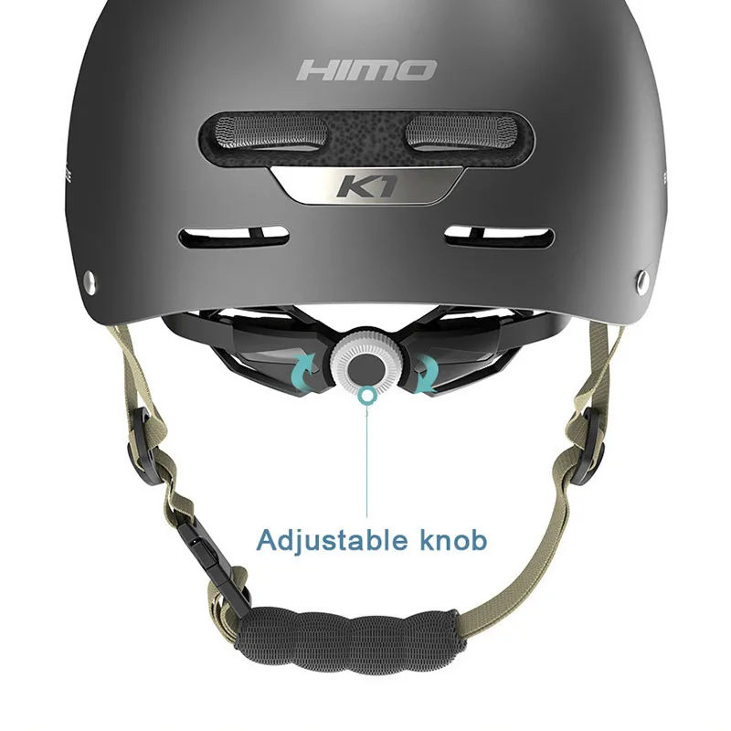Youpin-HIMO K1 capacete de equitação masculino e feminino, capacete de proteção com óculos de proteção leve e respirável para motocicletas, verão
