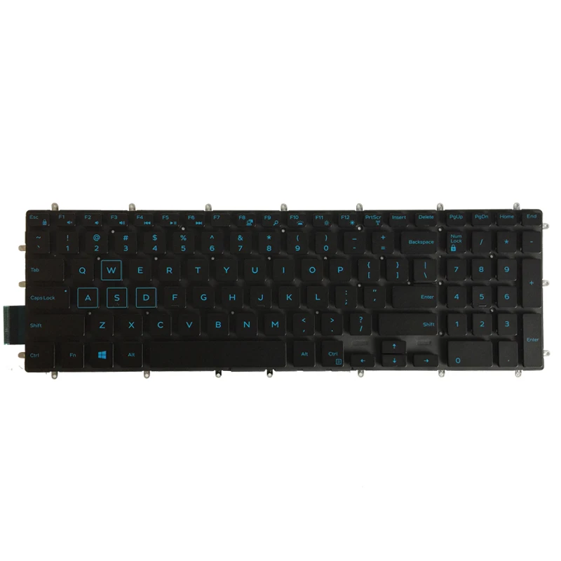 Pop US laptop keyboard for Dell G3 15 3579 3779 G5 15 5587 G7 15 7588 keyboard layout blue/red Backlit