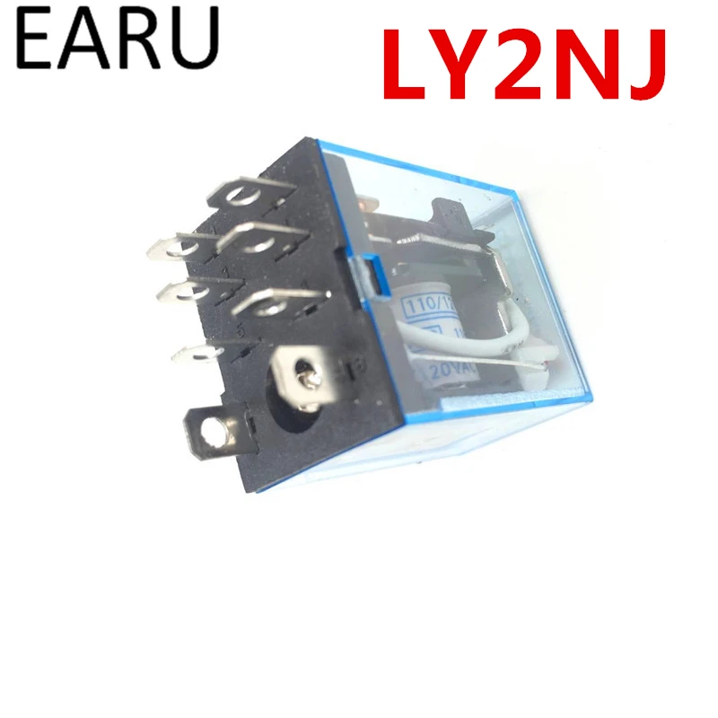 General Purpose LY2NJ HH62P HHC68A-2Z Electronic Micro Electromagnetic Relay LED Lamp 10A 8 Pins Coil DPDT DC12V 24V AC110V 220V