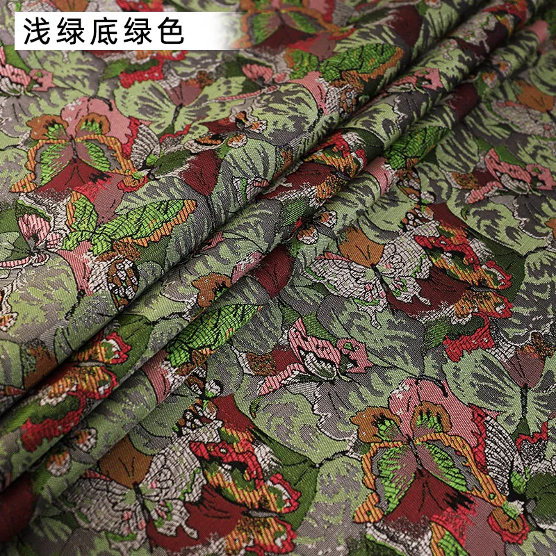 Sewing Design-Brocade Fabrics Jacquard Patchwork Material For Cheongsam Dress Handmade Clothing Satin Fabric