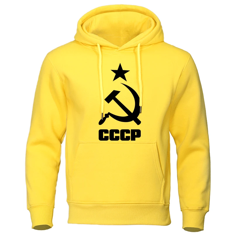 2023 Autumn Men\'s Clothing CCCP Russian Men Hoodies USSR Cotton Man Sweatshirts Moscow Male Pullovers Quality Soviet Union Tops