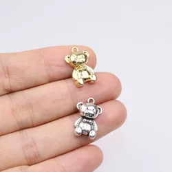 Eruifa 20pcs 15*12m Zinc Alloy Polished Lovely Animal Charms Wholesales Necklace,Earring Bracelet Jewelry DIY Handmade 2 Color