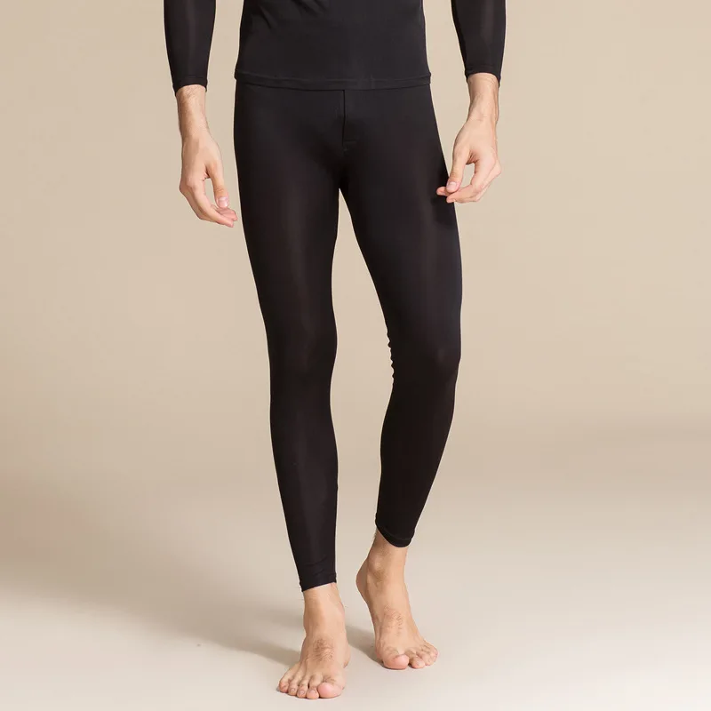 Men Long Johns 100%Natural Silk Underwear For Men Fall Winter Underwear Brand Name Underwear Men