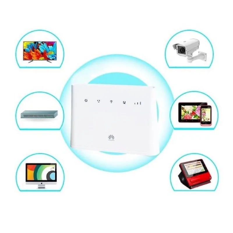 Unlocked HUAWEI LET CPE Router B315s-936 wireless modem 4g wifi router with sim card Category 4 RJ11 Port  mobile hotspot router