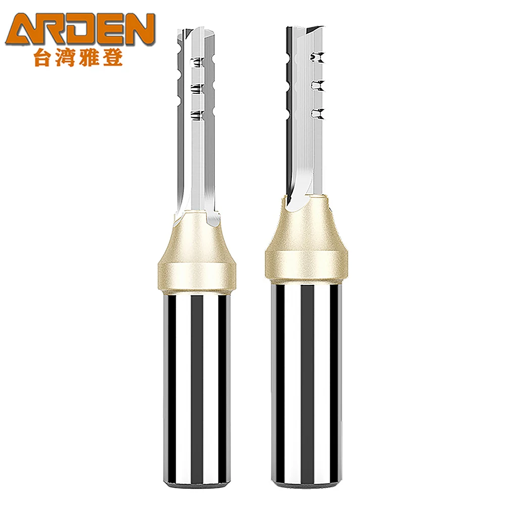 TCT 3 Flutes Straight Router Bit 3-blade Cutting CNC Milling Cutter Carbide Cutter for Wood MDF Drilling Cutting Engraving