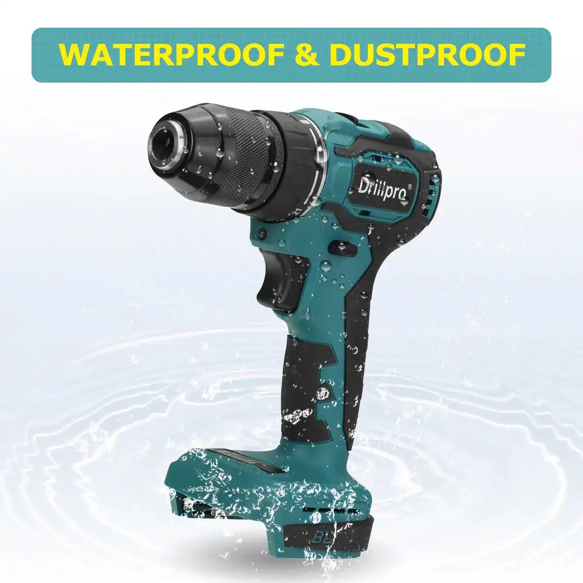 Drillpro 3 in 1 Brushless Electric Drill Screwdriver 21+1 Torque Cordless Driver Power Tool 10mm 13mm for Makita 18V Battery