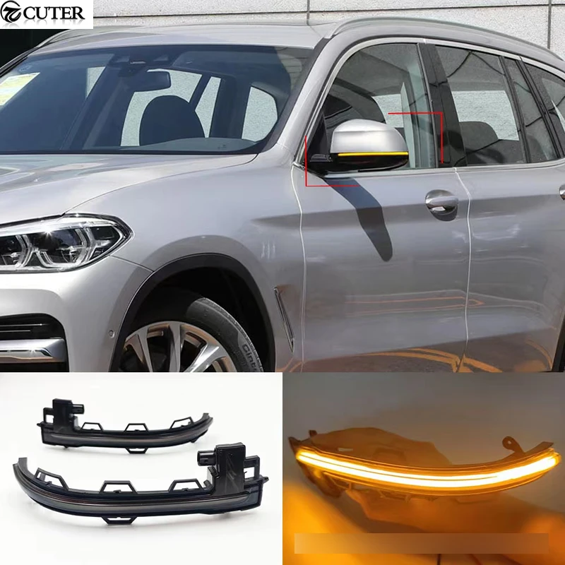 

G01 X3 G02 X4 G05 X5 Dynamic Blinker Turn Signal LED For BMW G06 X6 G07 X7 mirror cover car styling