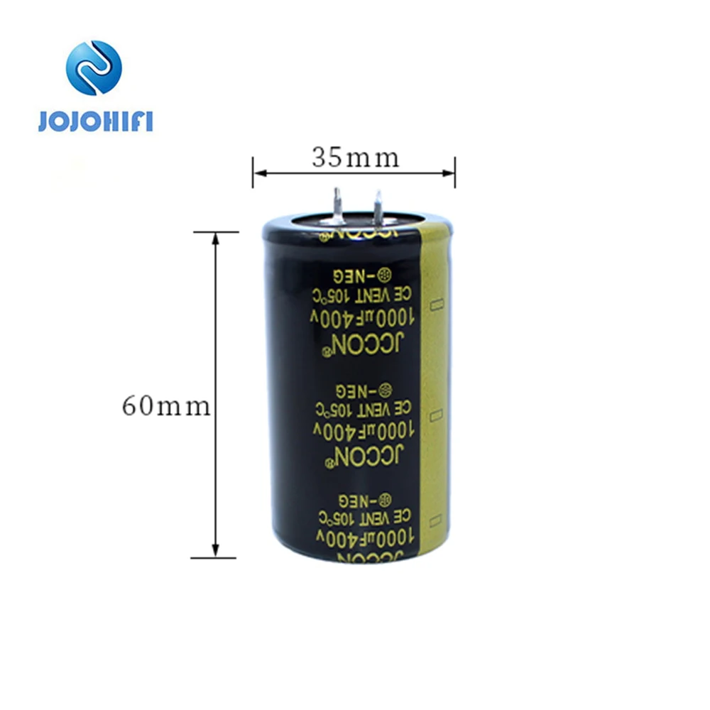 

1000UF 400V 35x60mm JCCON 105 ℃ Long Life Full-Voltage Direct Insertion Electrolytic Capacitor Inverter Welding Machine Horn