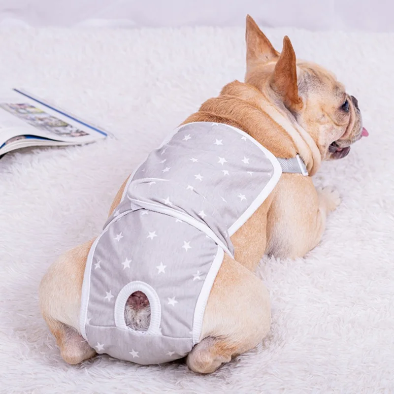 Pet Dog Physiological Pants Diaper Sanitary Washable Female Dog Teddy Corgi French Bulldog Panties Shorts Underwear Puppy Briefs